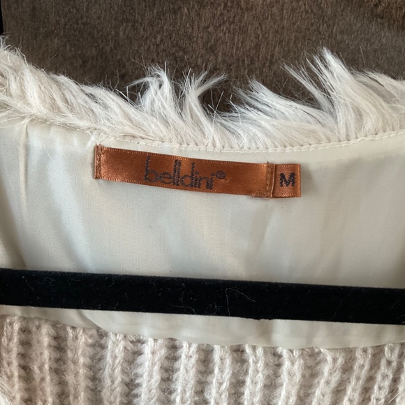 Belldini Belted Faux Fur Vest - Picture 4 of 4